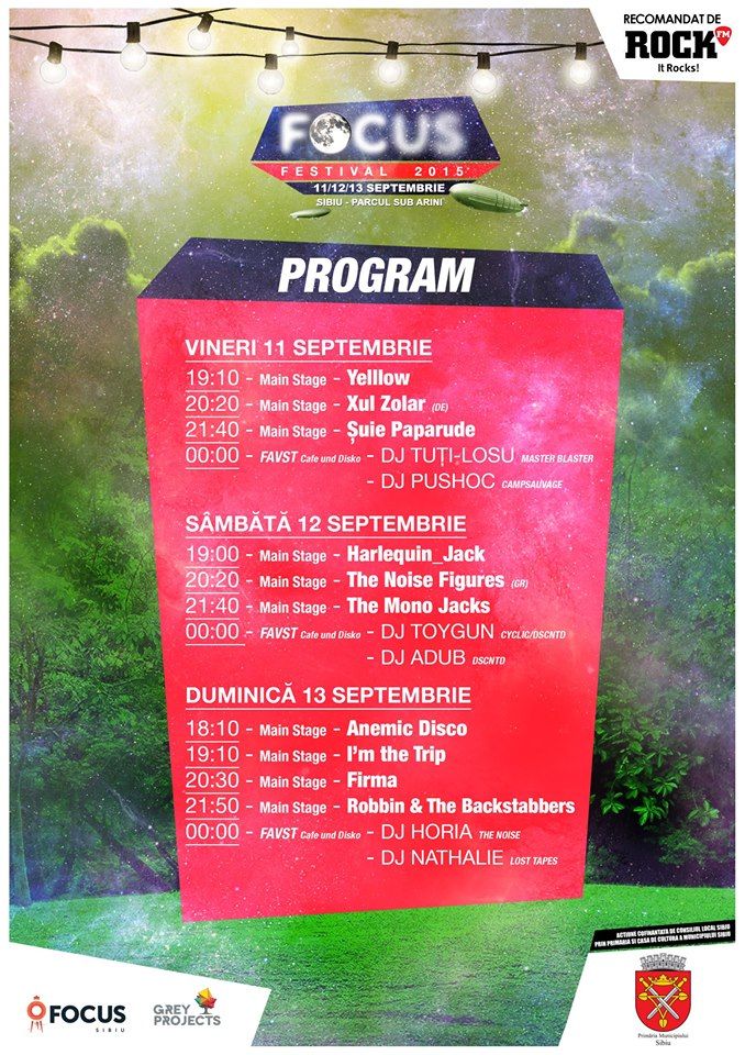 Focus Festival revine in weekendul 11 – 13 septembrie la Sibiu